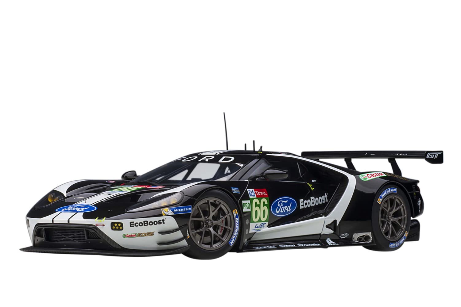 Ford GT #66 Stefan Mucke - Olivier Pla - Billy Johnson 24H of Le Mans (2019) 1/18 Model Car by Autoart