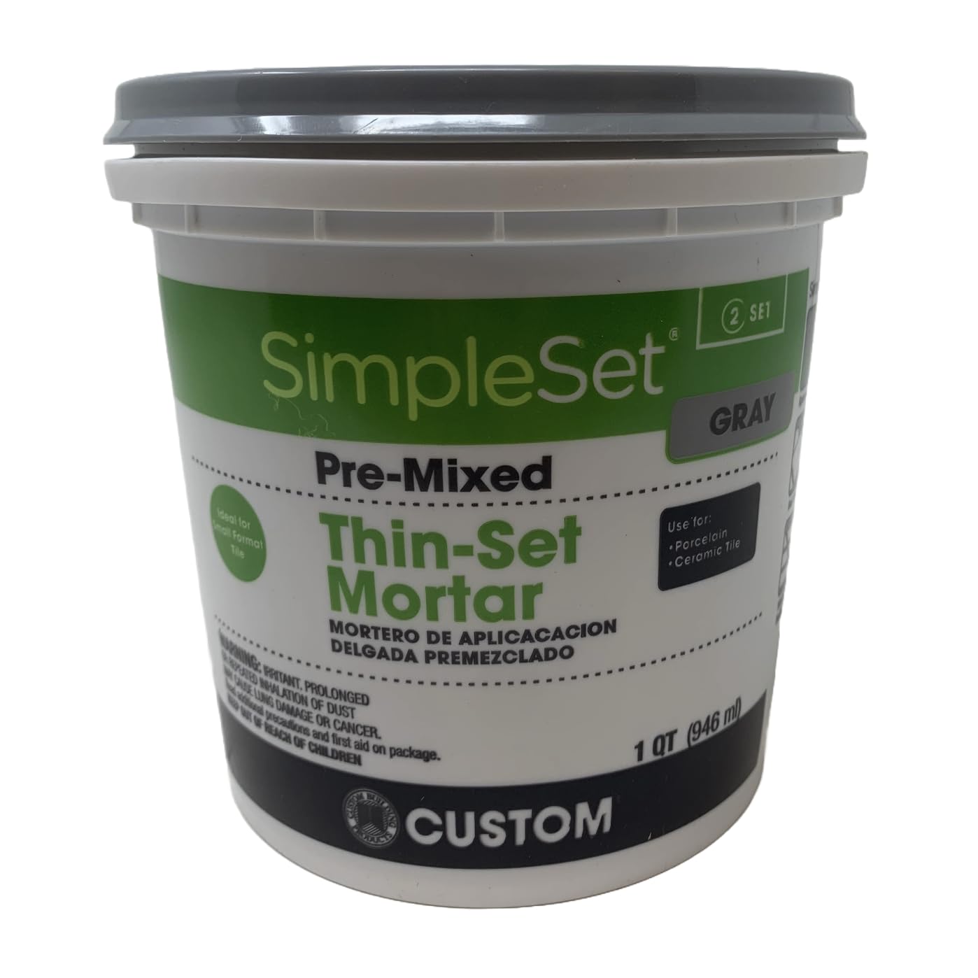 Custom Bldg Products Tagaqt Quart Premixed Adhesive/Grout