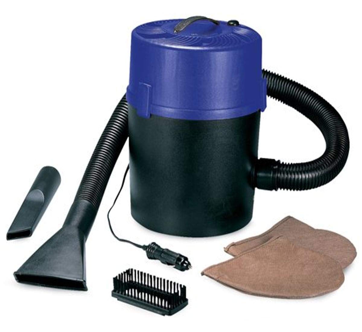 RoadPro RPSC-807 12 Volt Wet Dry Vacuum Cleaner Canister 12v Portable Car and Truck Vac 1 Gallon