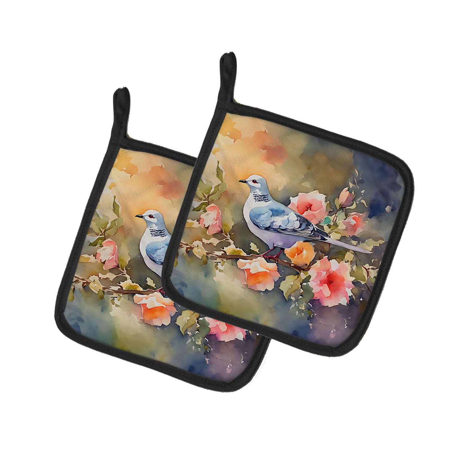 Dove Pair of Pot Holders