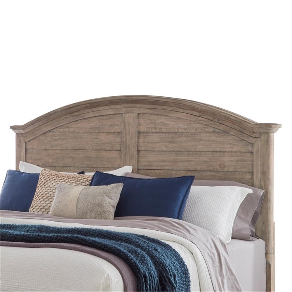 Meadowbrook Queen Arched Panel Headboard - Antique Sand