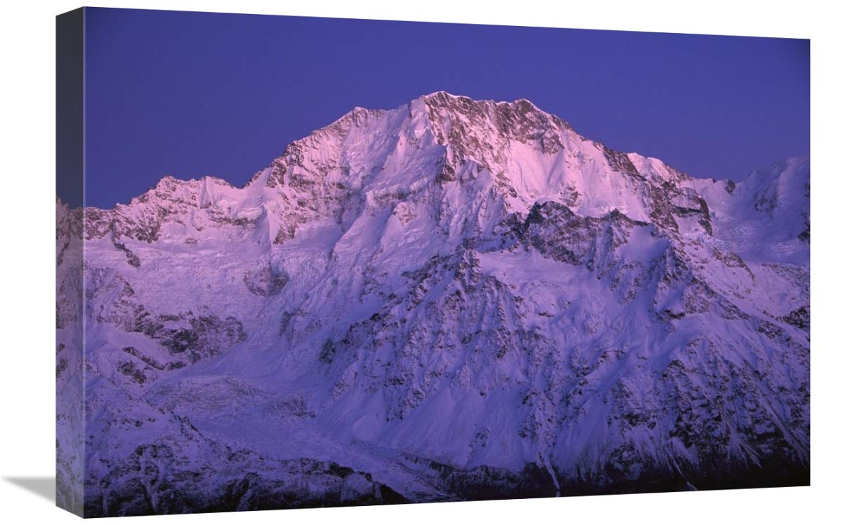 Mt Cook in pre-dawn light, eastern side, Mt Cook National Park, New Zealand-Canvas Art-24x16”