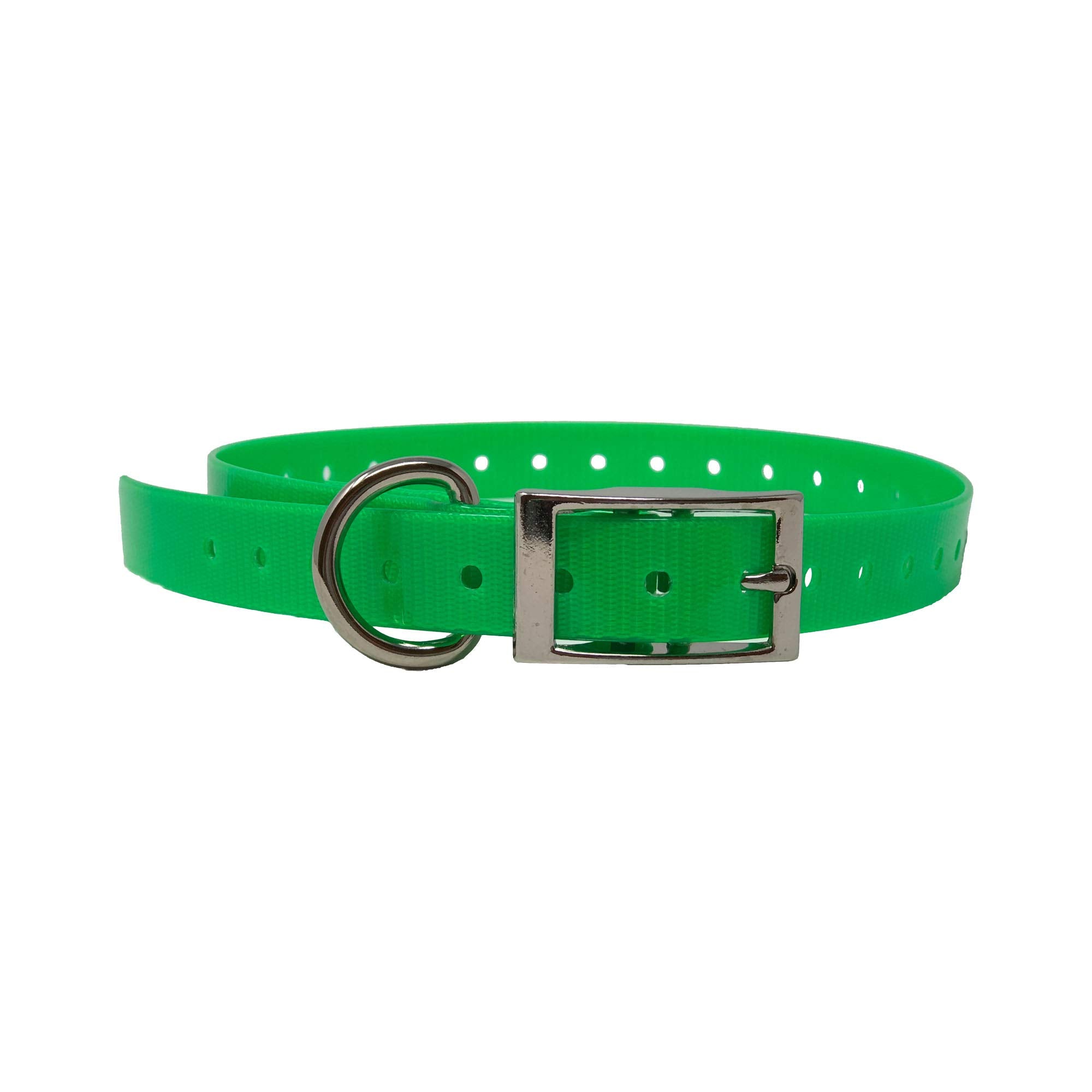 The Buzzards Roost Replacement Collar Strap 3/4 Neon Green 3/4” x 24”