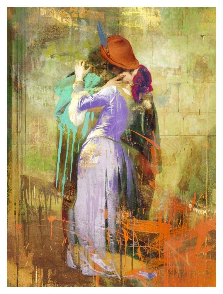 Hayezs Kiss 2.0-Paper Art-32x42”