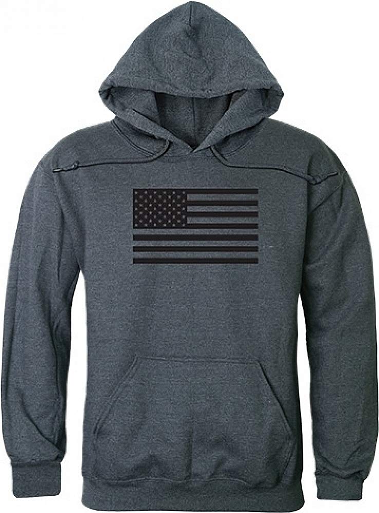Graphic Pullover, Tonal Flag, H.Char, XL