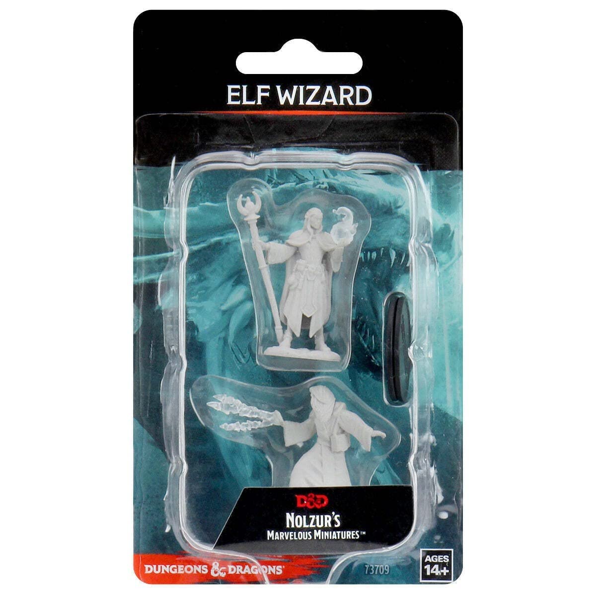 D&D: Nolzurs Marvelous Minis: Male  Wizard W9 (Unpainted)
