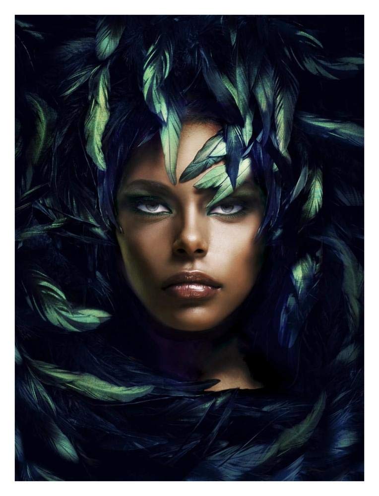 Shimmering Goddess-Paper Art-26x34”