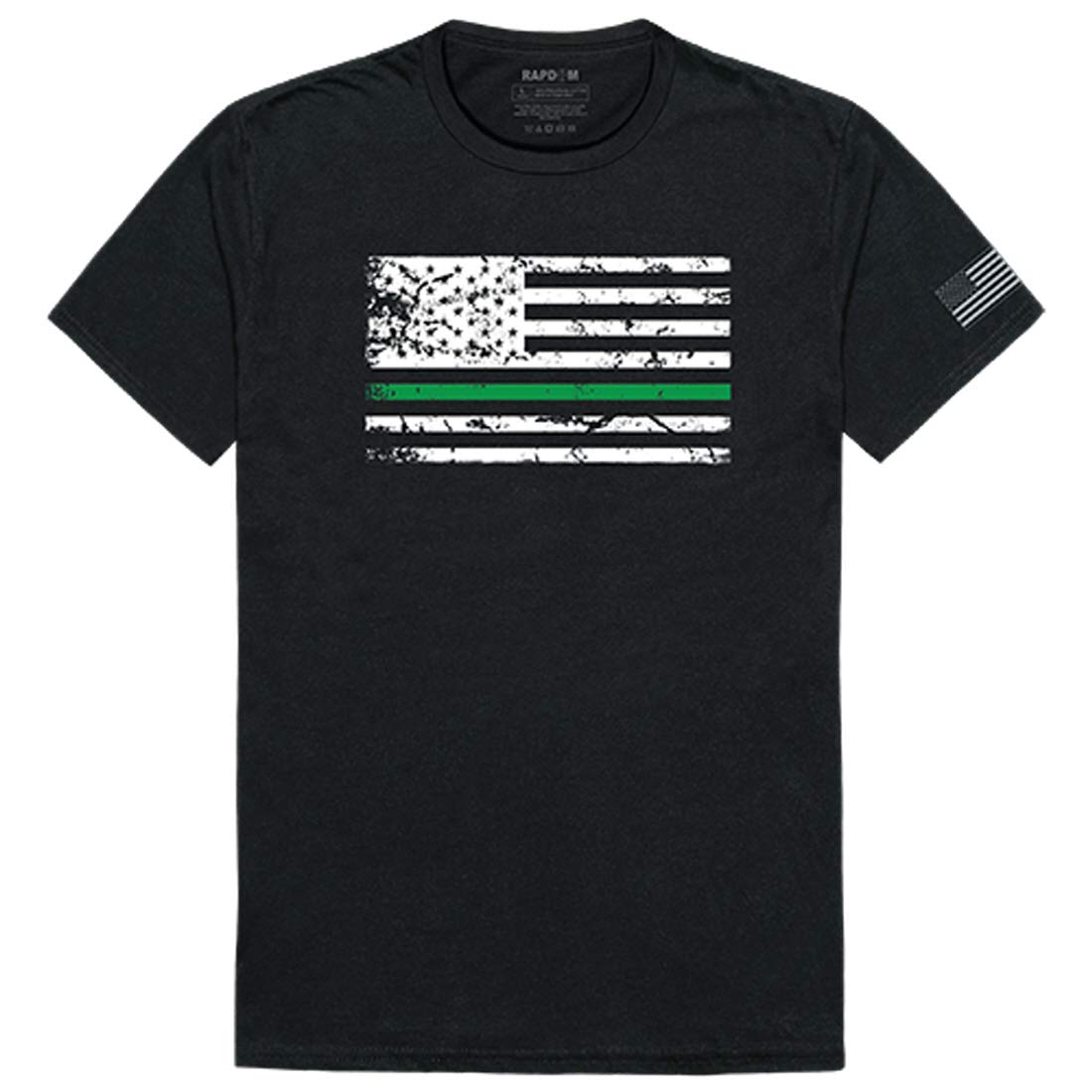 Tactical Graphic Tee, TGL Flag, Black, S