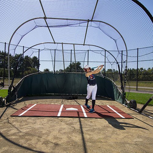 12 x 7 Clay Softball Batting Mat Pro (lined)