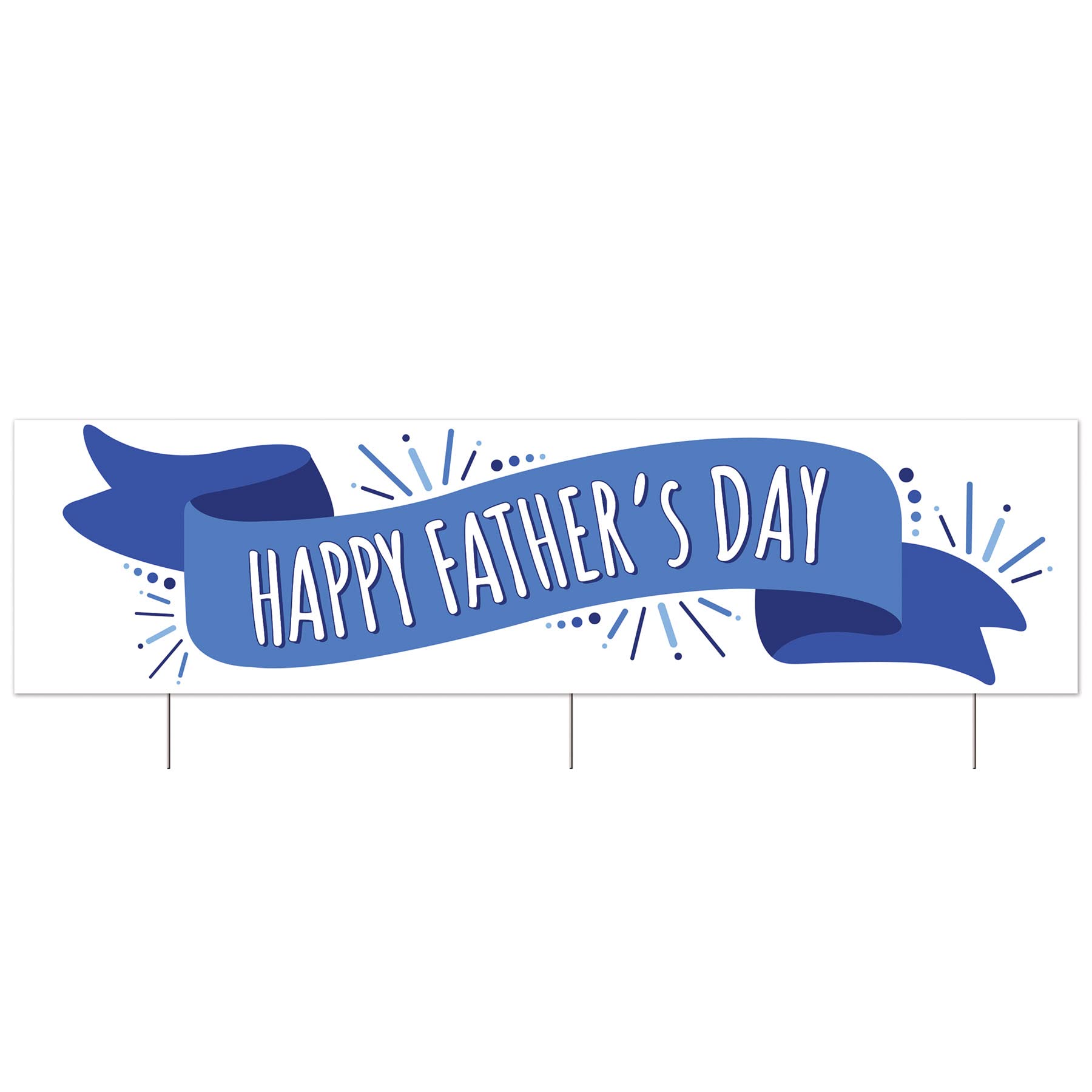 Plas Jumbo Happy Fathers Day Yard Sign
