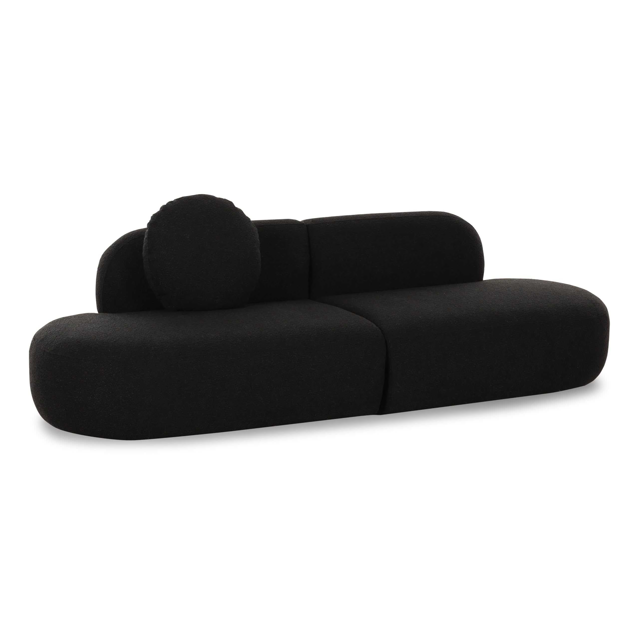 Broohah Black Boucle Sofa