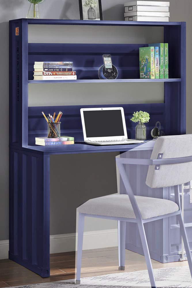 Acme Cargo Desk & Hutch - - Blue