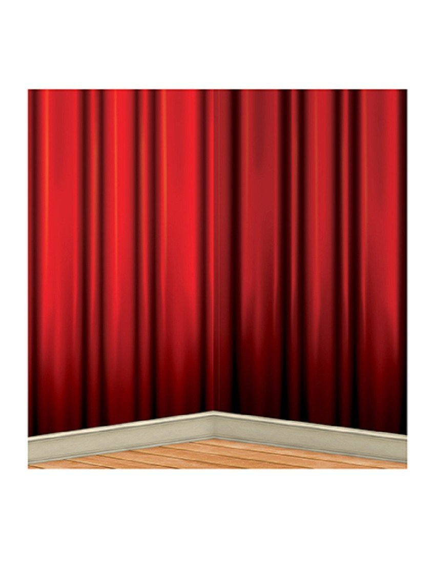Red Curtain Backdrop