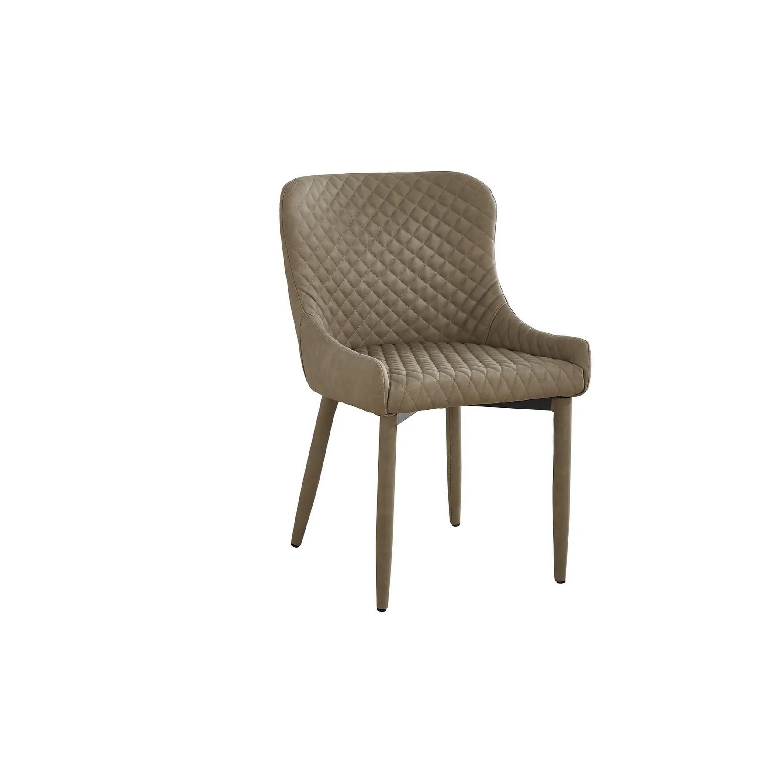 Tika 26 Inch Counter Height Chair, Set of 2, Faux Leather, Light Gray