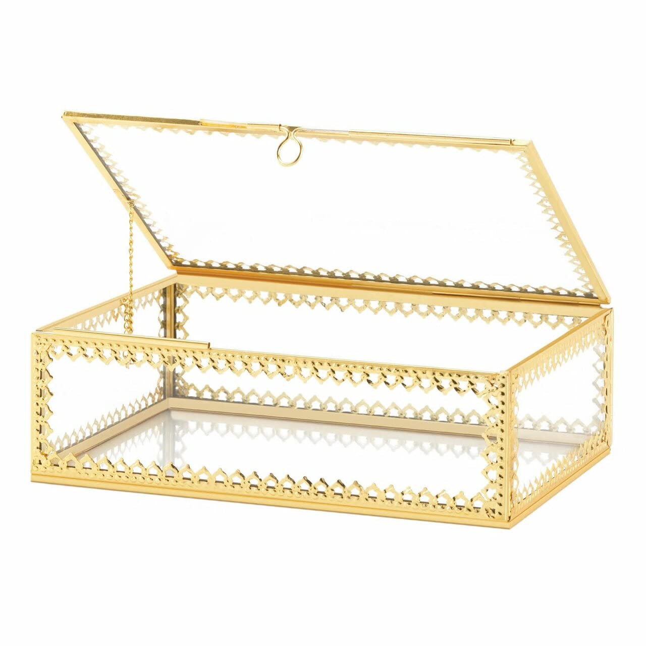 GOLD MOTIF JEWELRY BOX