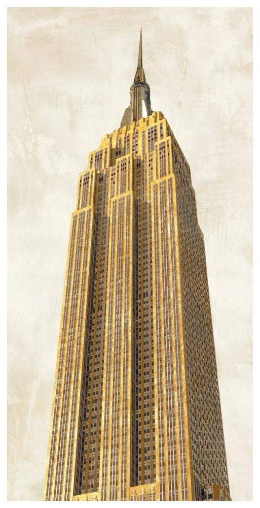 Gilded Skyscraper II-Paper Art-38x74”