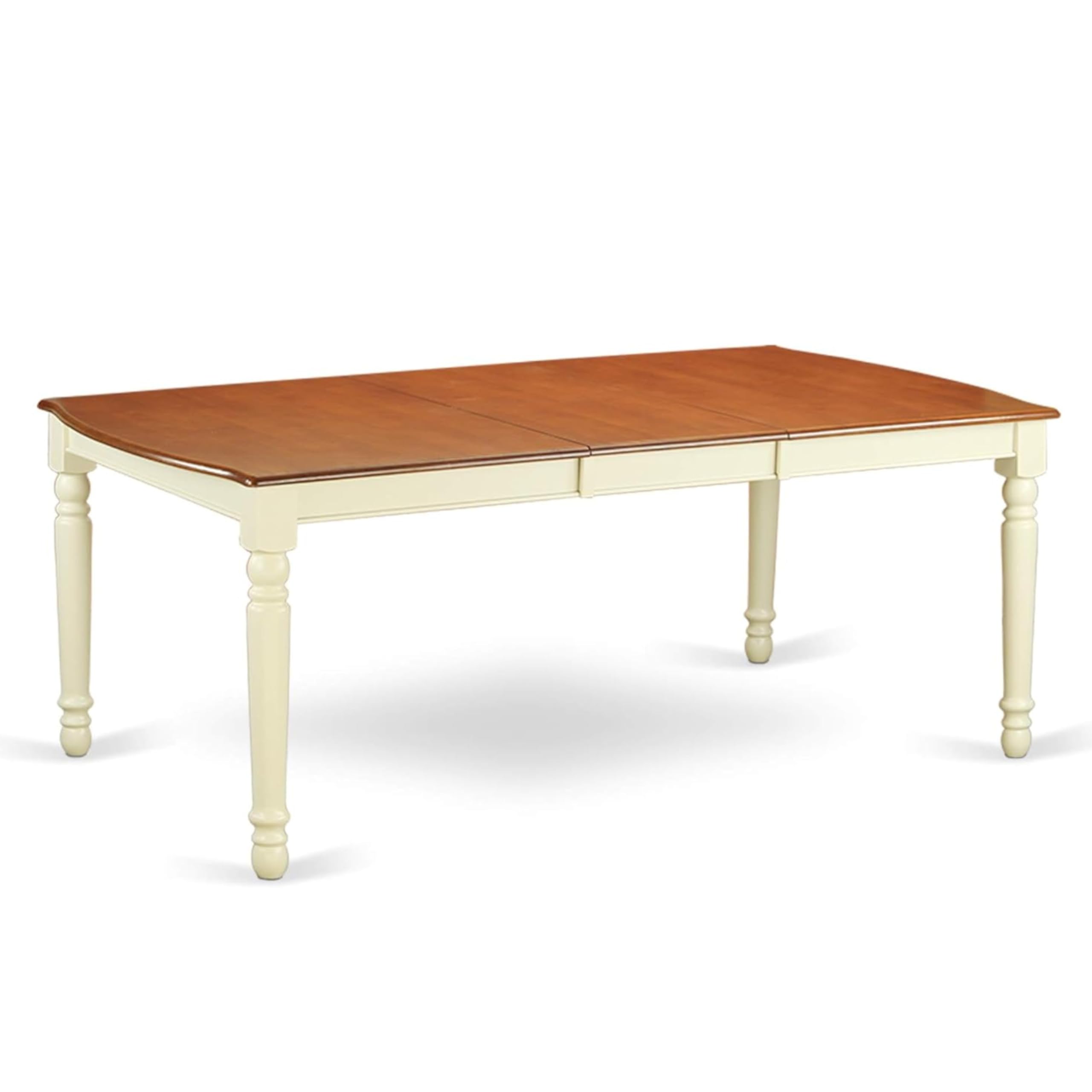 Dover  Dining  Room  table  with  18  Butterfly  Leaf    -Buttermilk  and  Cherry  Finish.
