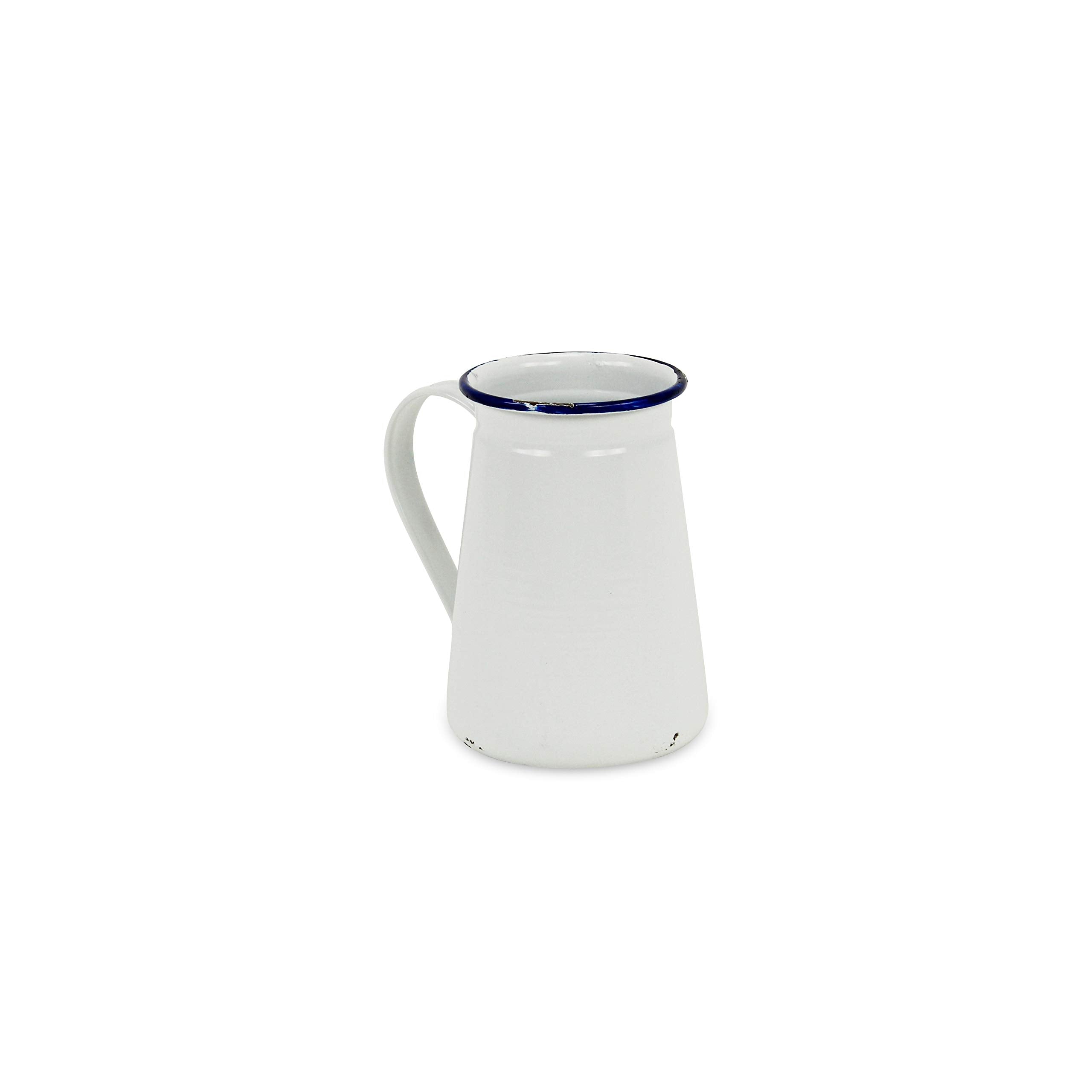 Maud Lacquered Style White Jug Decor