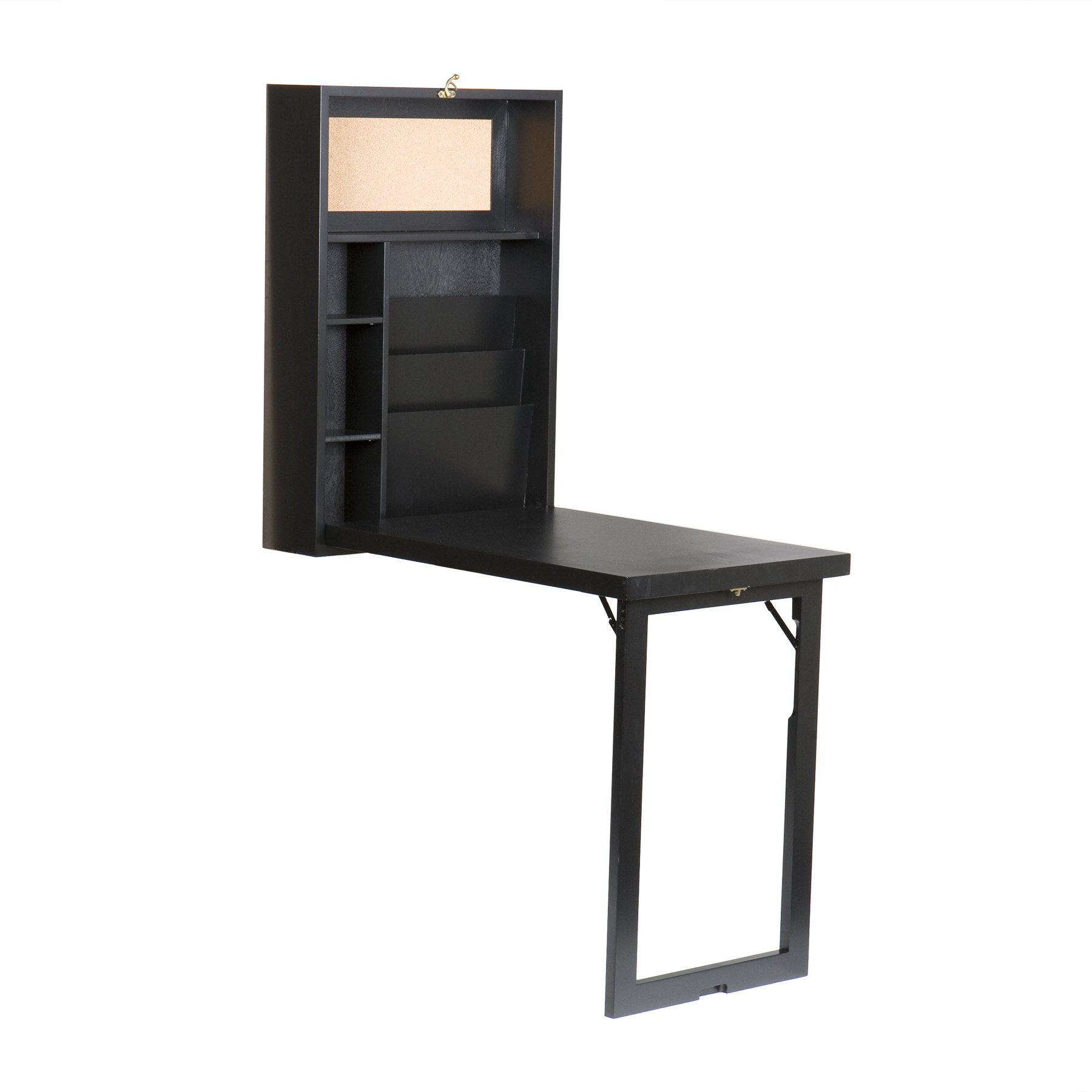 Holly & Martin Leo Fold-Out Convertible Desk-Black