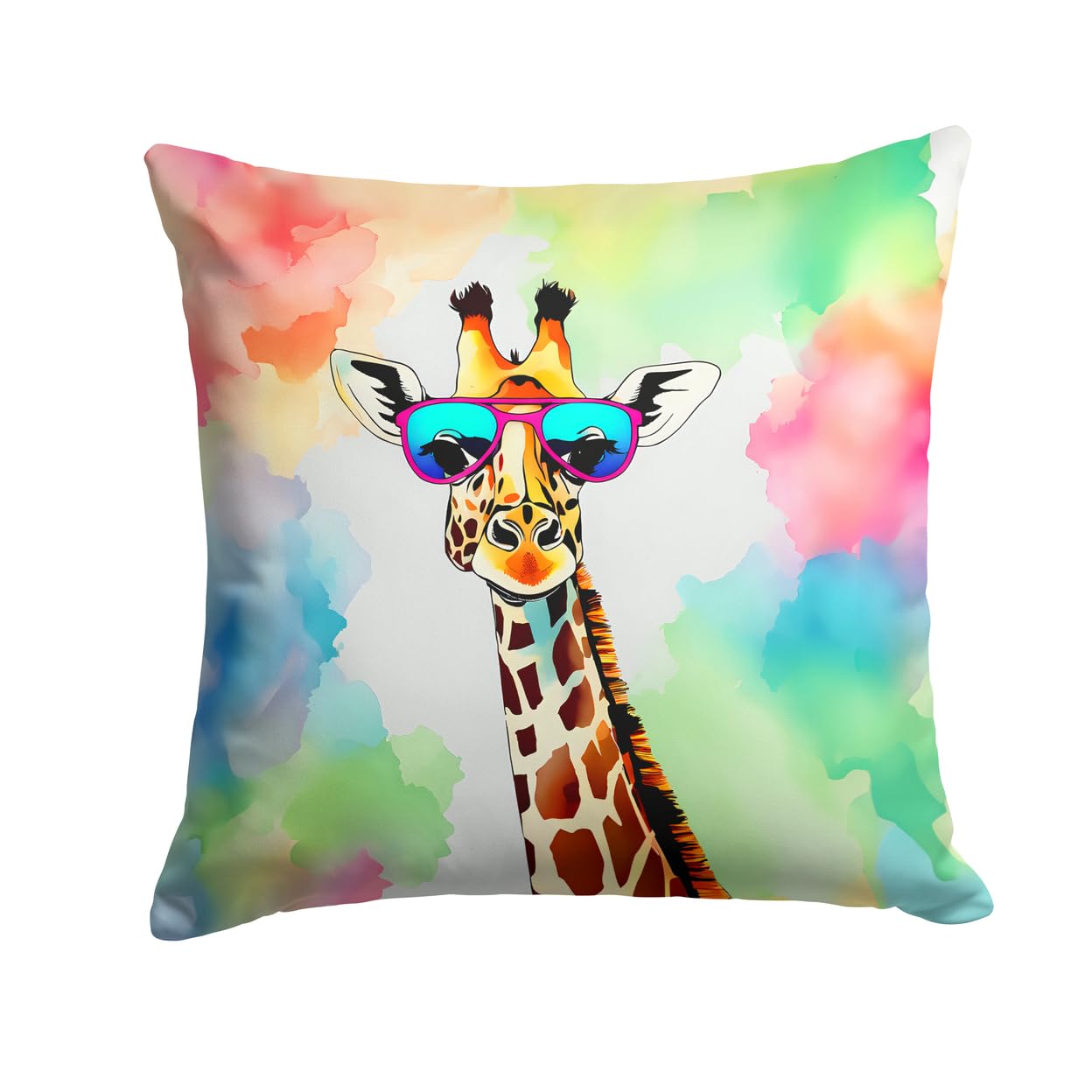 Hippie Animal Giraffe Throw Pillow