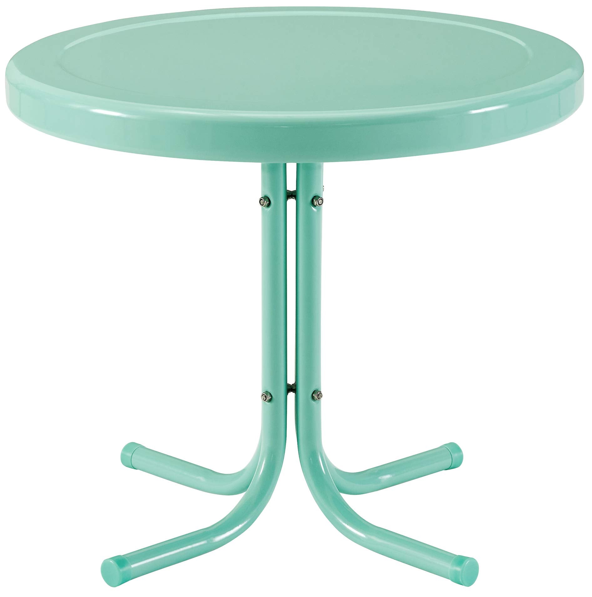 Griffith Outdoor Metal Side Table Aqua Gloss