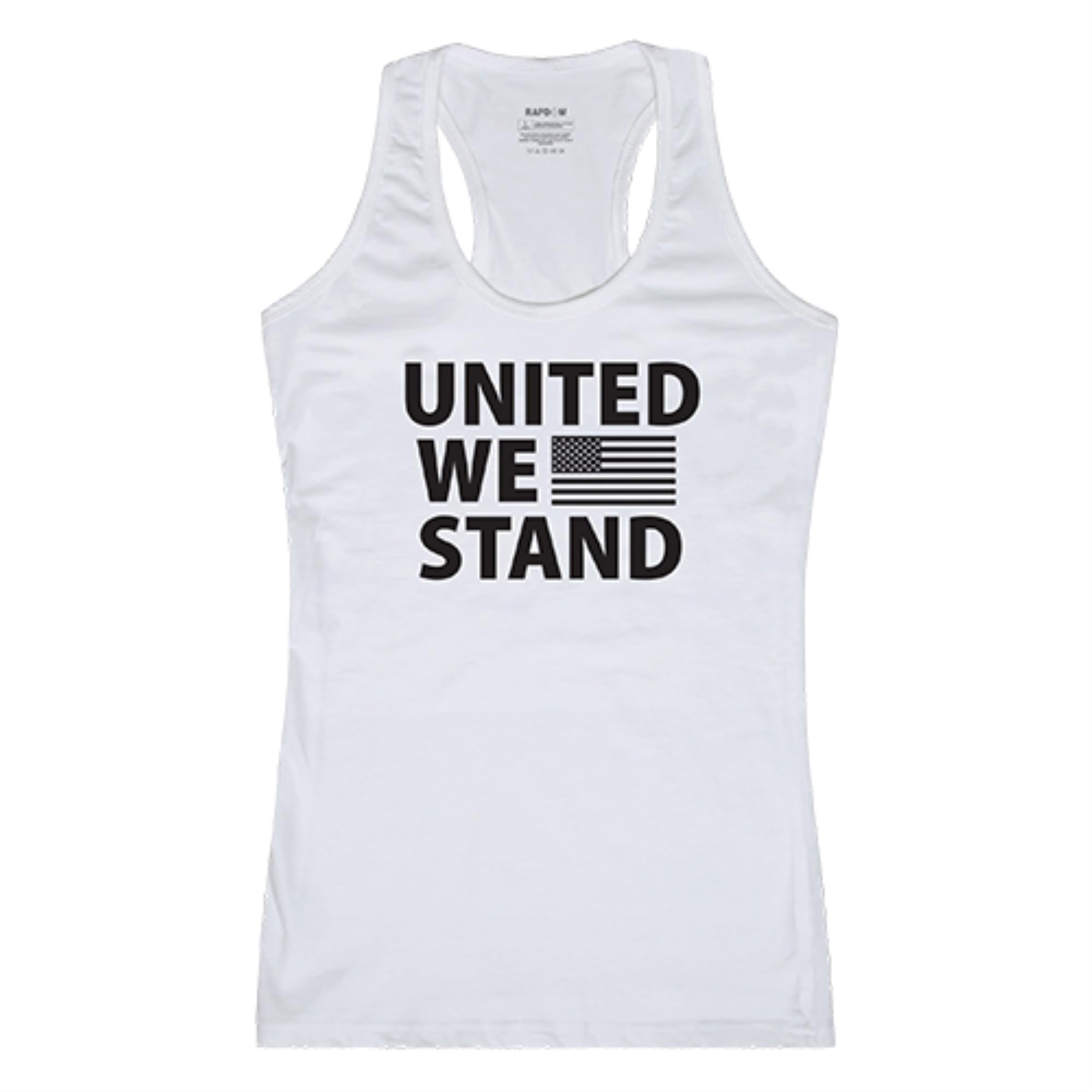 Womens Graphic Tank, United We, White, XL