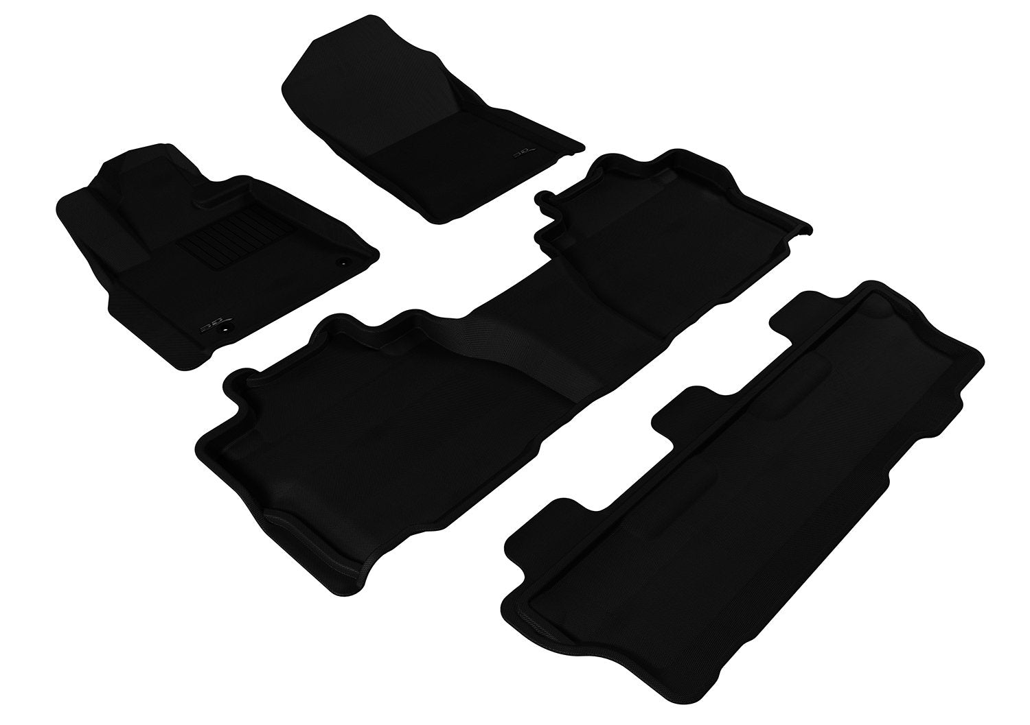 3D MAXpider TOYOTA SEQUOIA WITH BENCH 2ND ROW 2008-2011 KAGU BLACK R1 R2 R3