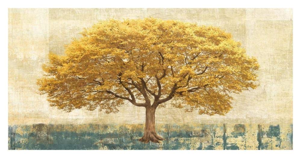 Gilded Oak-Paper Art-38x20”
