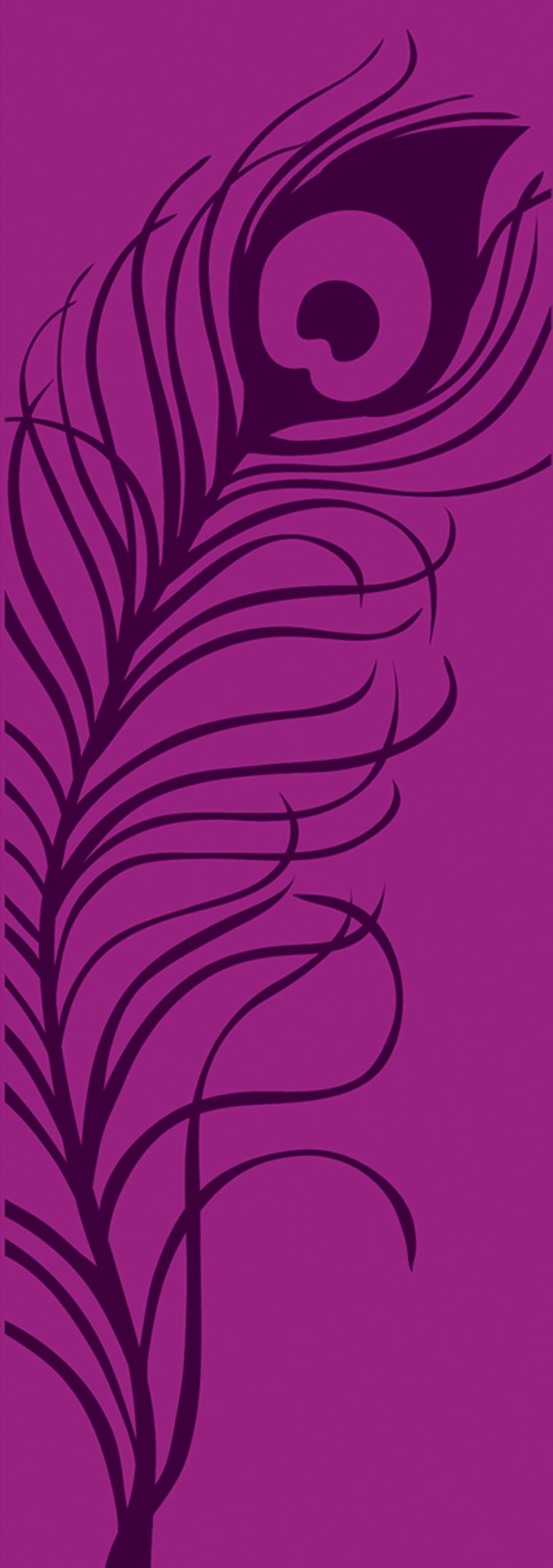 Yoga & Pilates Mat, Peacock Feather Purple