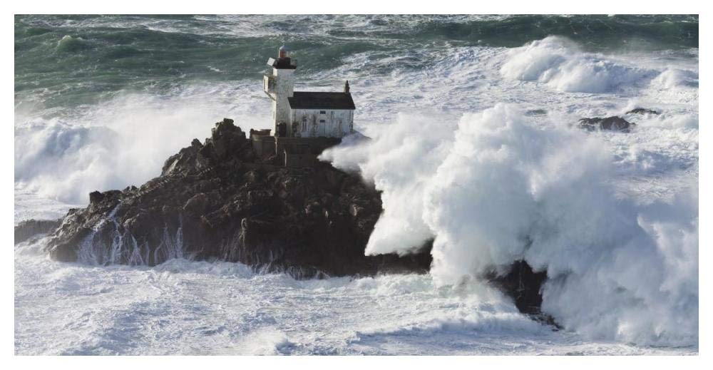 Phare de Tavennec-Paper Art-50x26”