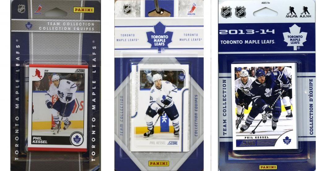NHL Toronto Maple Leafs 3 Different Licensed Trading Card Team Sets
