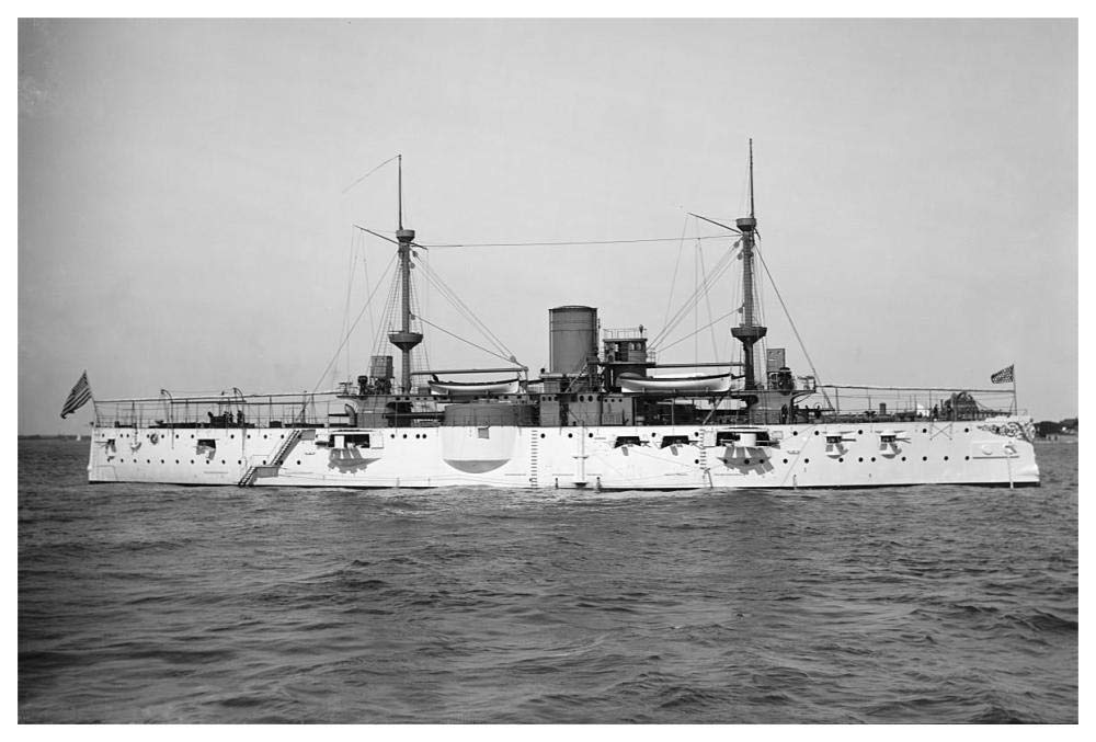 USS Texas, 1895-Paper Art-62x42”