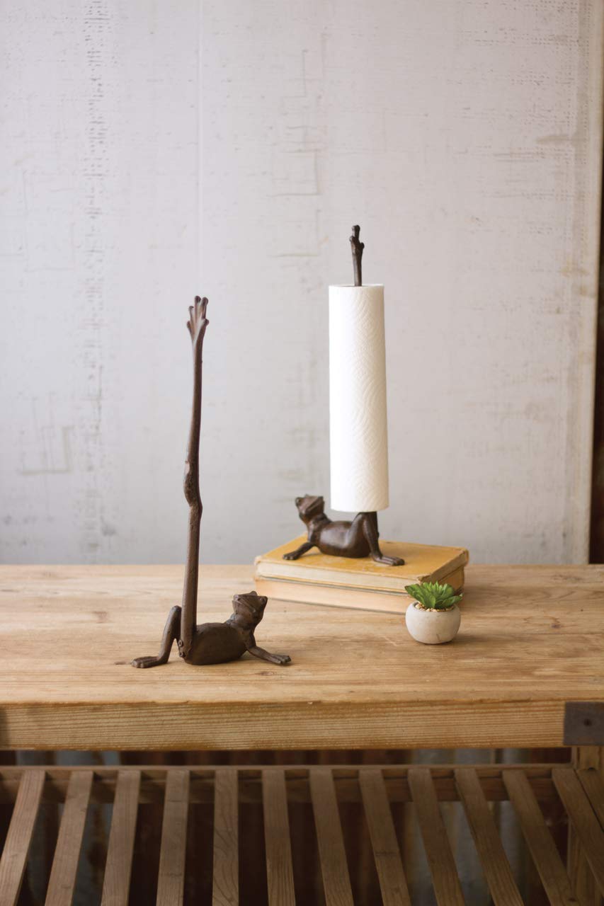 Cast Iron Frog Paper Towel Holder (Min 2)