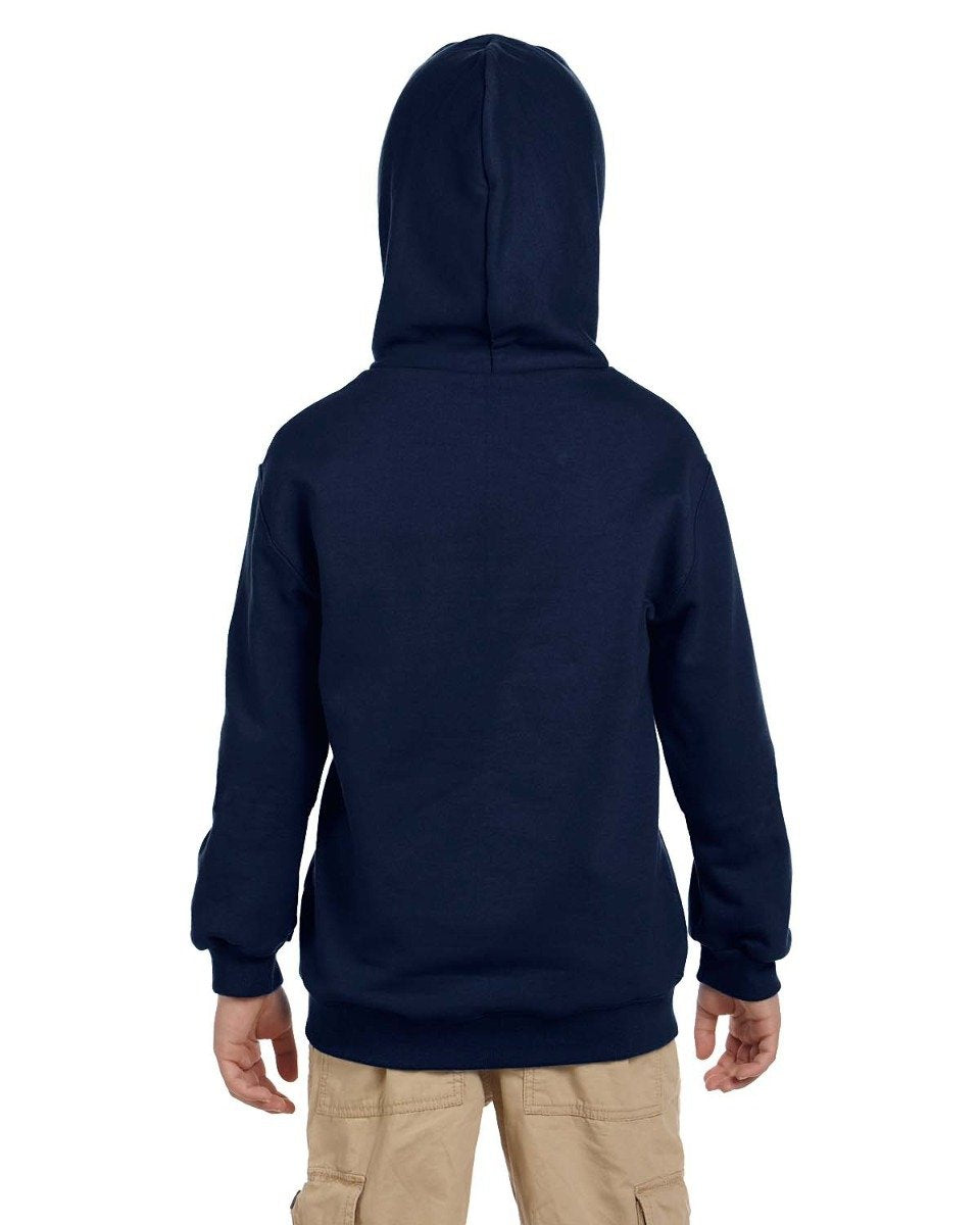 Champion Double Dry Eco Youth Hooded Sweatshirt - Navy, XL