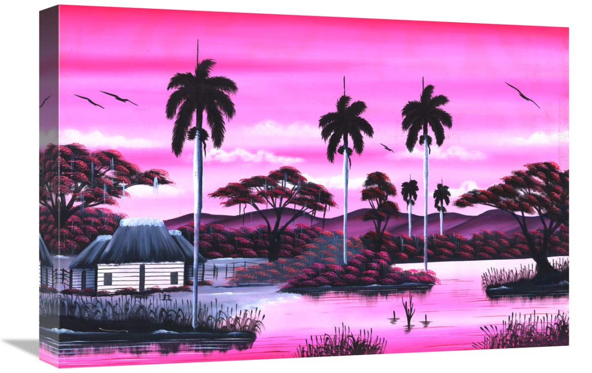 Jumby Village 1-Canvas Art-24x16”