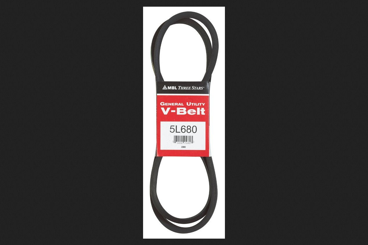Mbl 5L680 (3680) Fractional Horsepower V-Belt, 5L Section, 2132 Width, 38 Height, 68 Length, Rubber