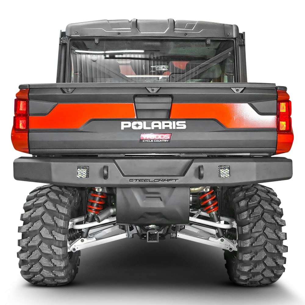 18C POLARIS RANGER 1000/XP1000 FINE TEXTURED BLACK UTV REAR BUMPER REPLACEMENT