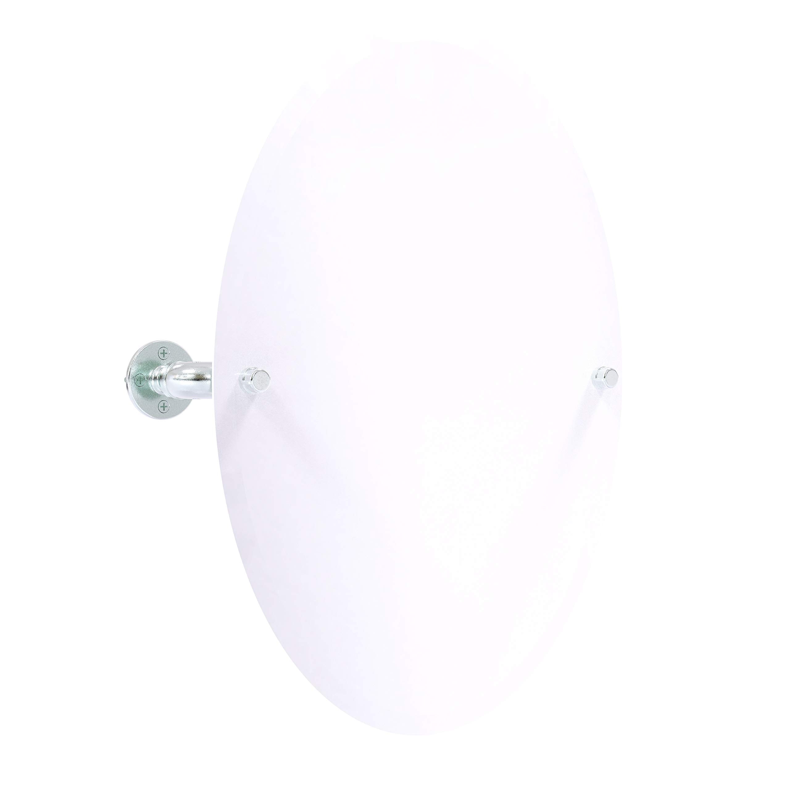 Pipeline Collection Frameless Oval Wall Mounted Tilt Mirror