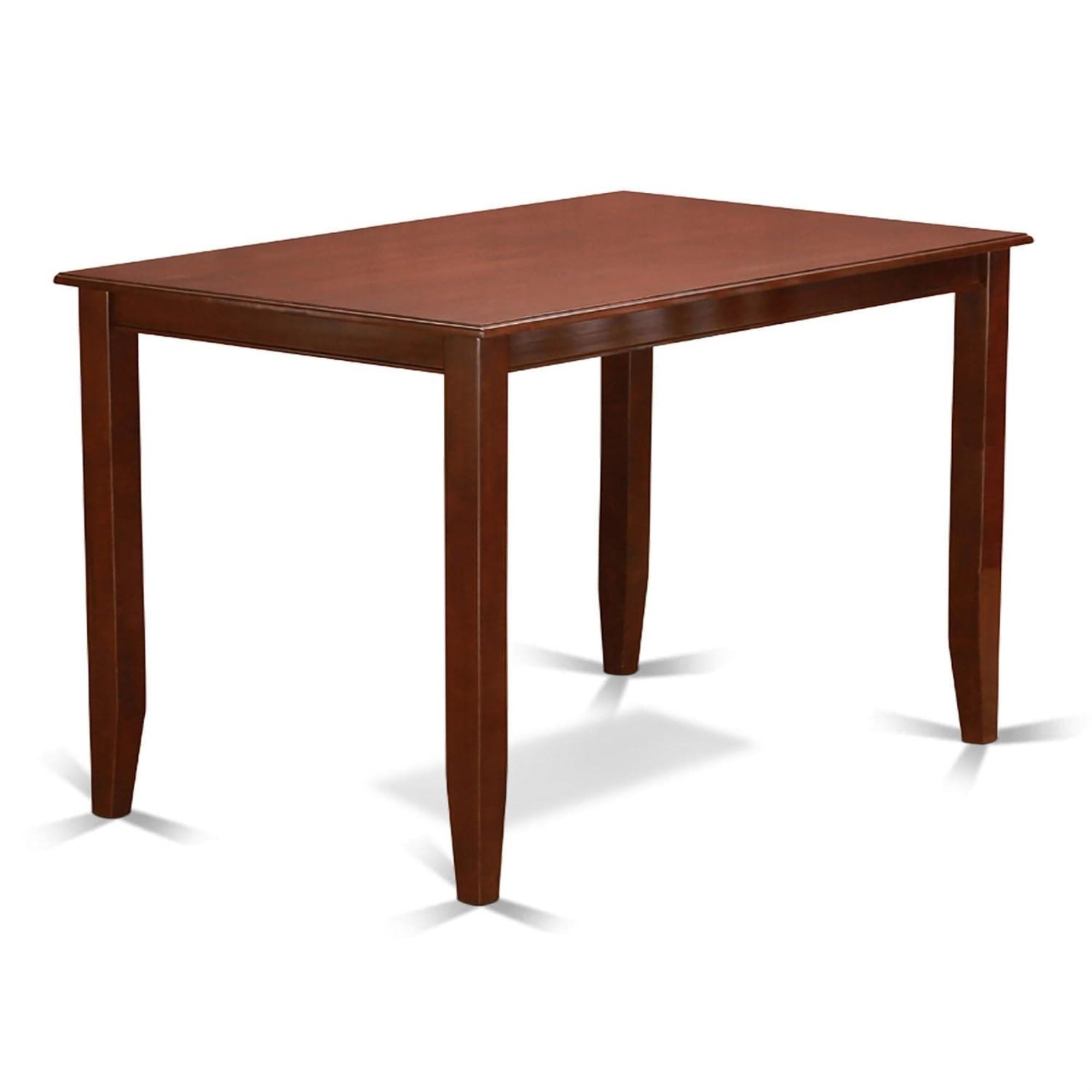 Casafoyer BUCK3-MAH-W Buckland 3 Piece Counter Height Set Contains a Rectangle Kitchen Table and 2 Dining Room Chairs, 30x48 Inch