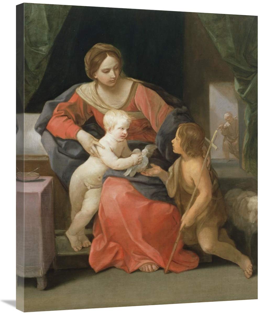 Virgin and Child with Saint John the Baptist-Canvas Art-28x35”