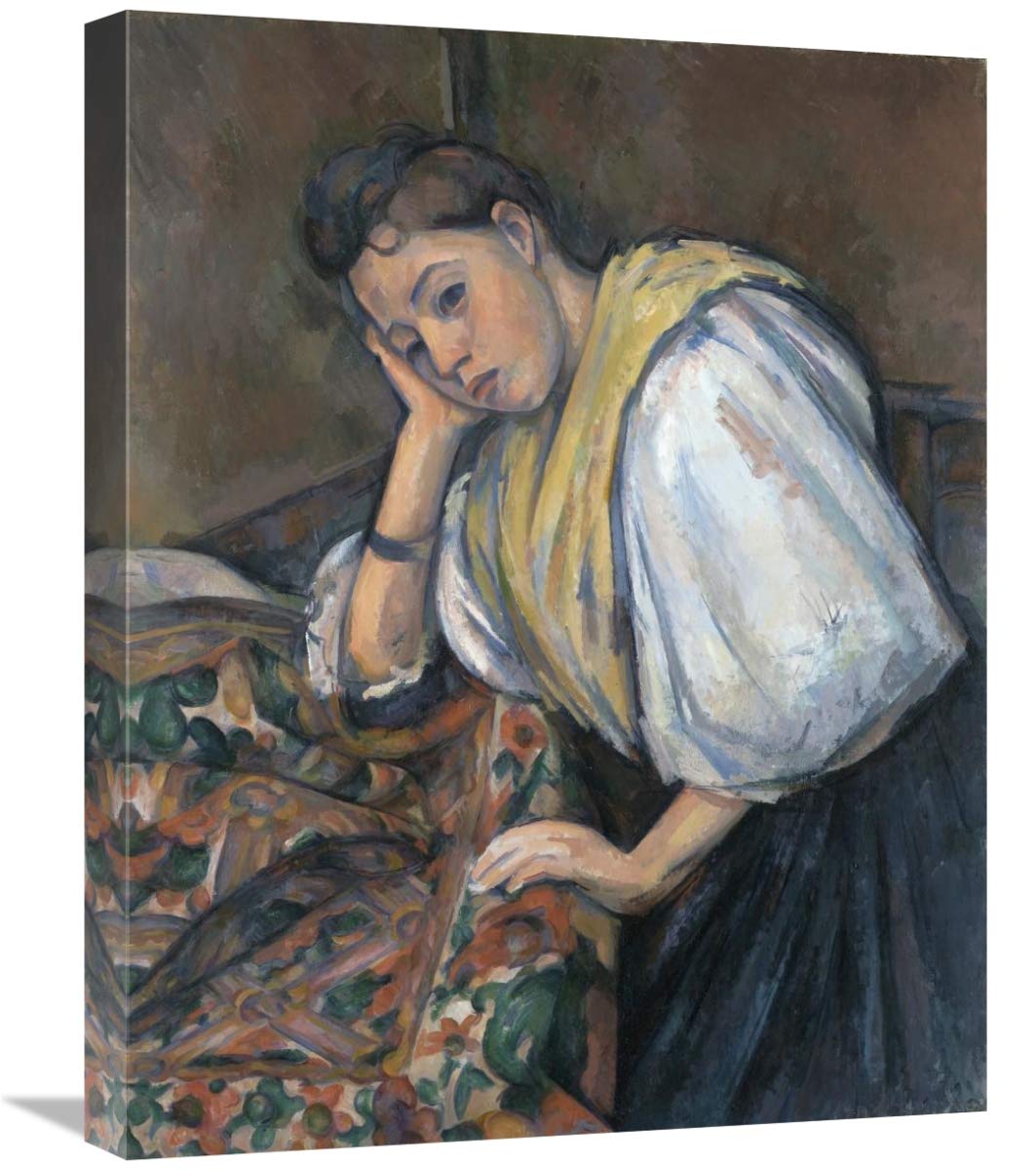 Young Italian Woman at a Table-Canvas Art-20x24”