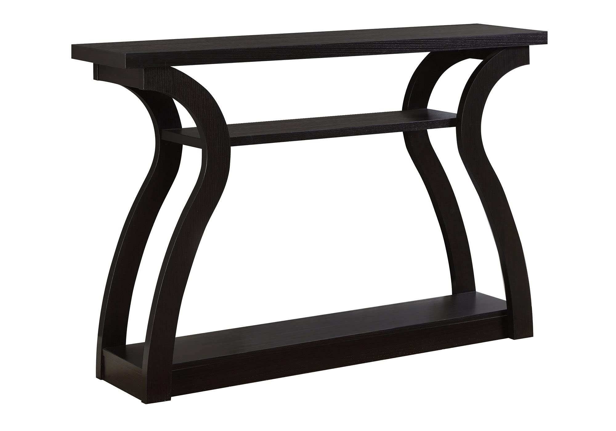 Accent Table, Console, Entryway, Narrow, Sofa, Living Room, Bedroom, Laminate, Brown, Contemporary, Modern