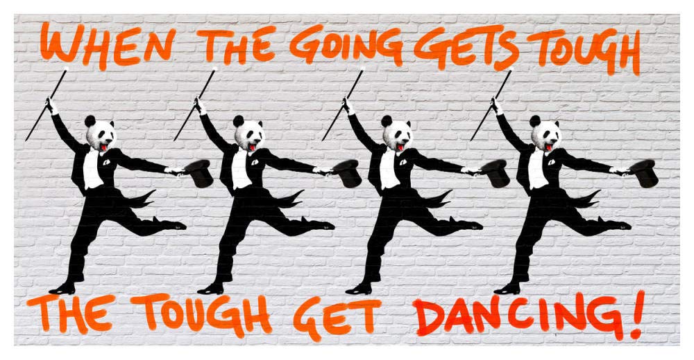 When the going gets tough....-Paper Art-50x26”
