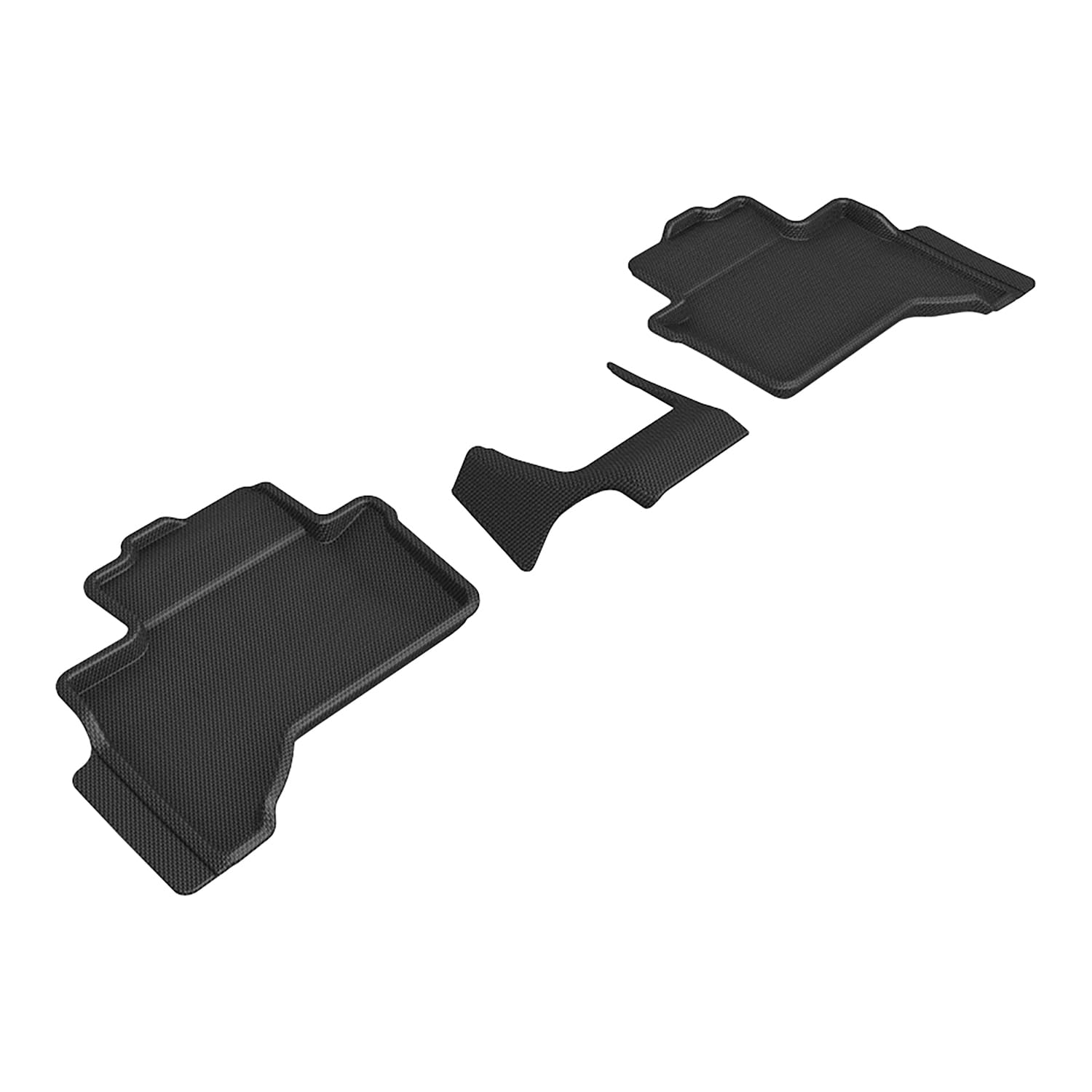 3D MAXpider Compatible with LEXUS GX 5-SEAT 2024-2026 / TOYOTA LAND CRUISER 5-SEAT (2024-2026 KAGU BLACK R2 (W COOL BOX)