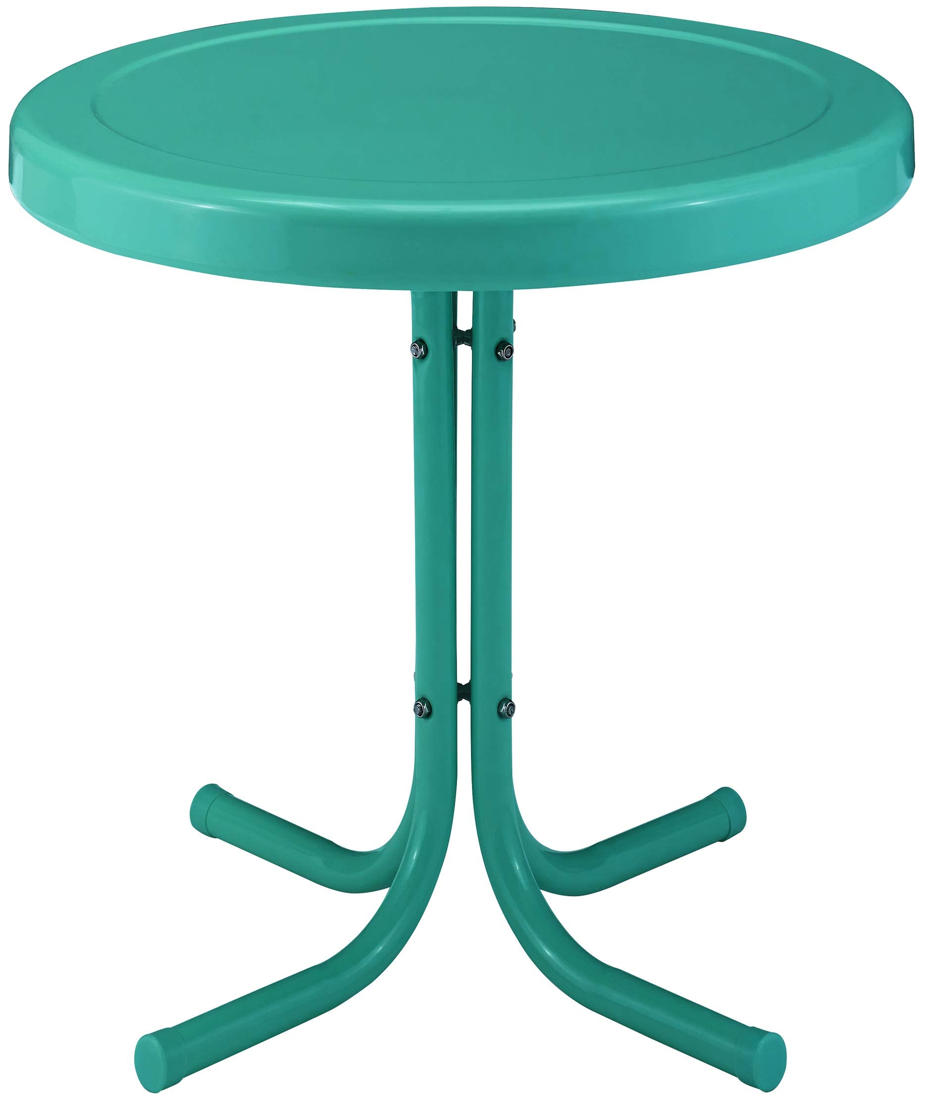 Griffith Outdoor Metal Side Table Turquoise Gloss