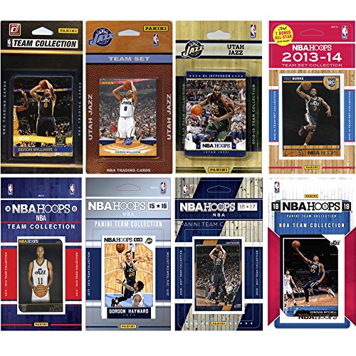 NBA Utah Jazz 8 Different Licensed Trading Card Team Sets
