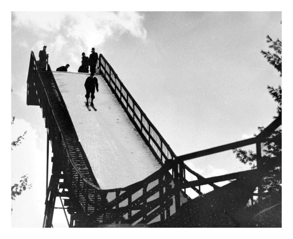Ski Jump. Hanover, New Hampshire, 1936-Paper Art-26x22”