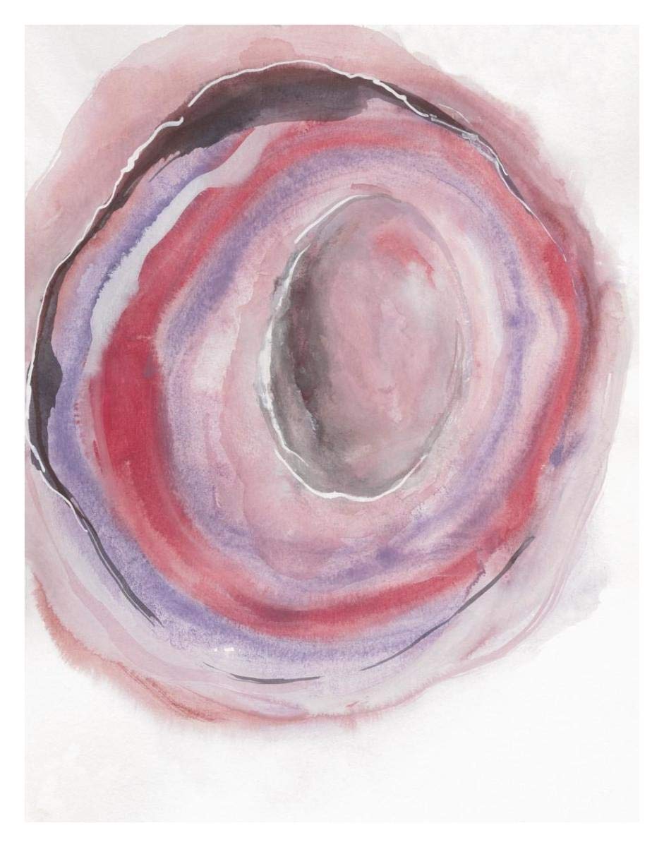 Watercolor Geode VII -Paper Art-14x18”