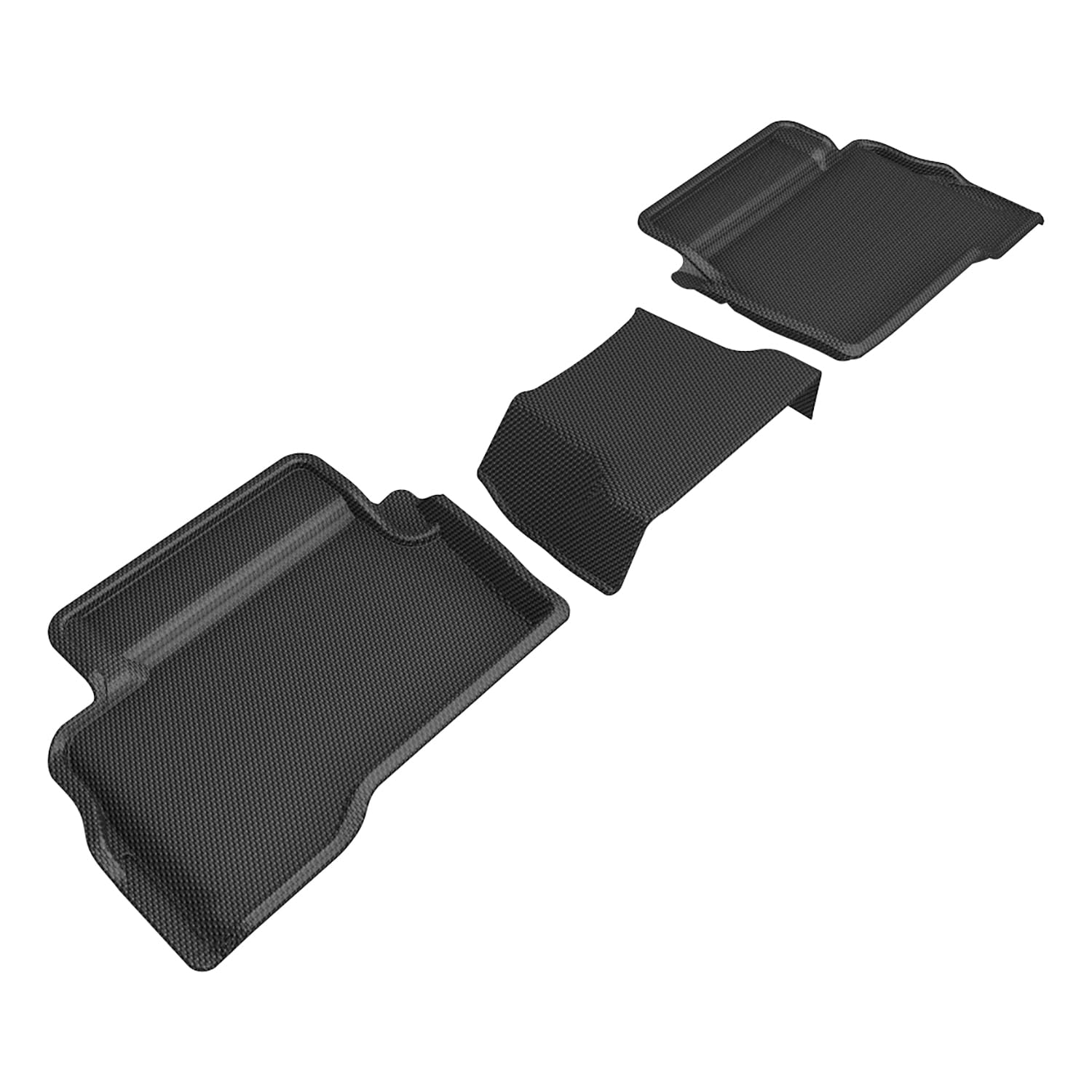3D MAXpider Compatible with TOYOTA TACOMA GAS DOUBLE CAB 2024-2026 KAGU BLACK R2