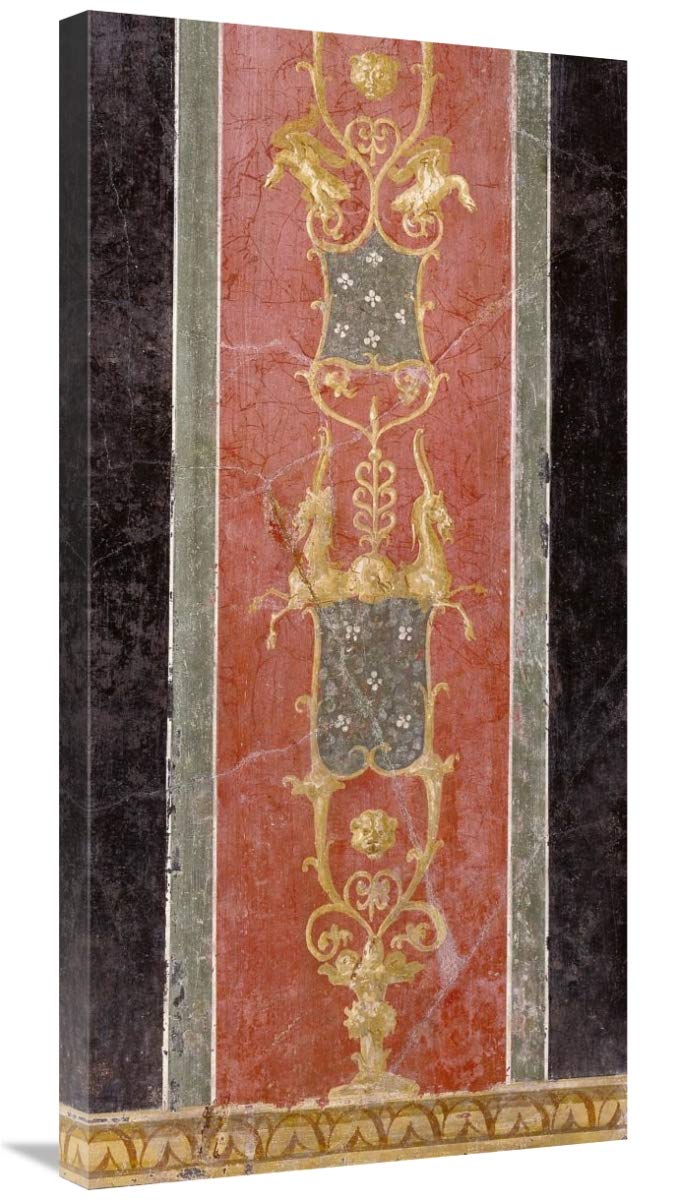 Wall Fragment with Grotesques-Canvas Art-18x36”